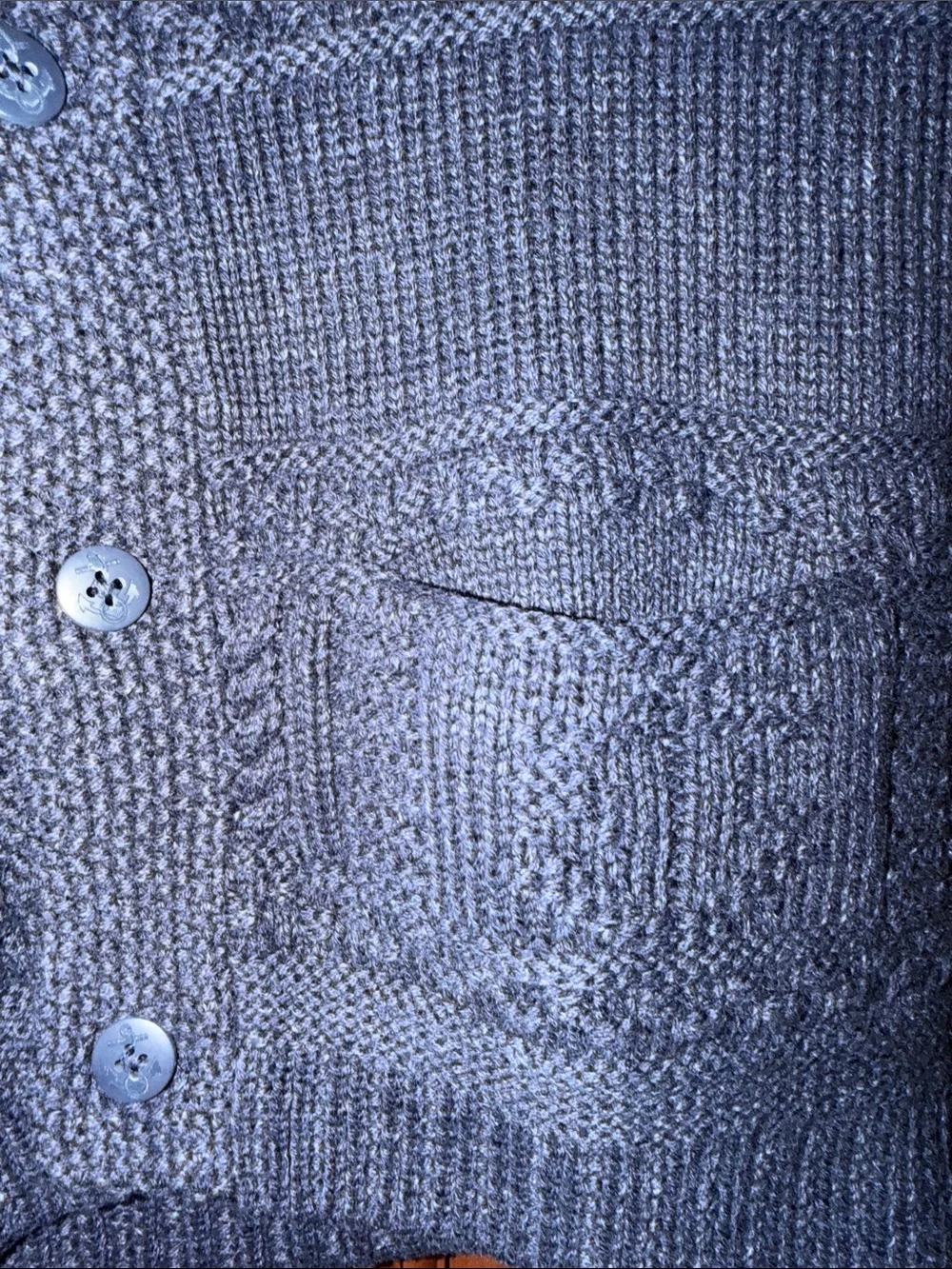 Ralph Lauren Kids Navy Shawl-Collar Knit Cardigan